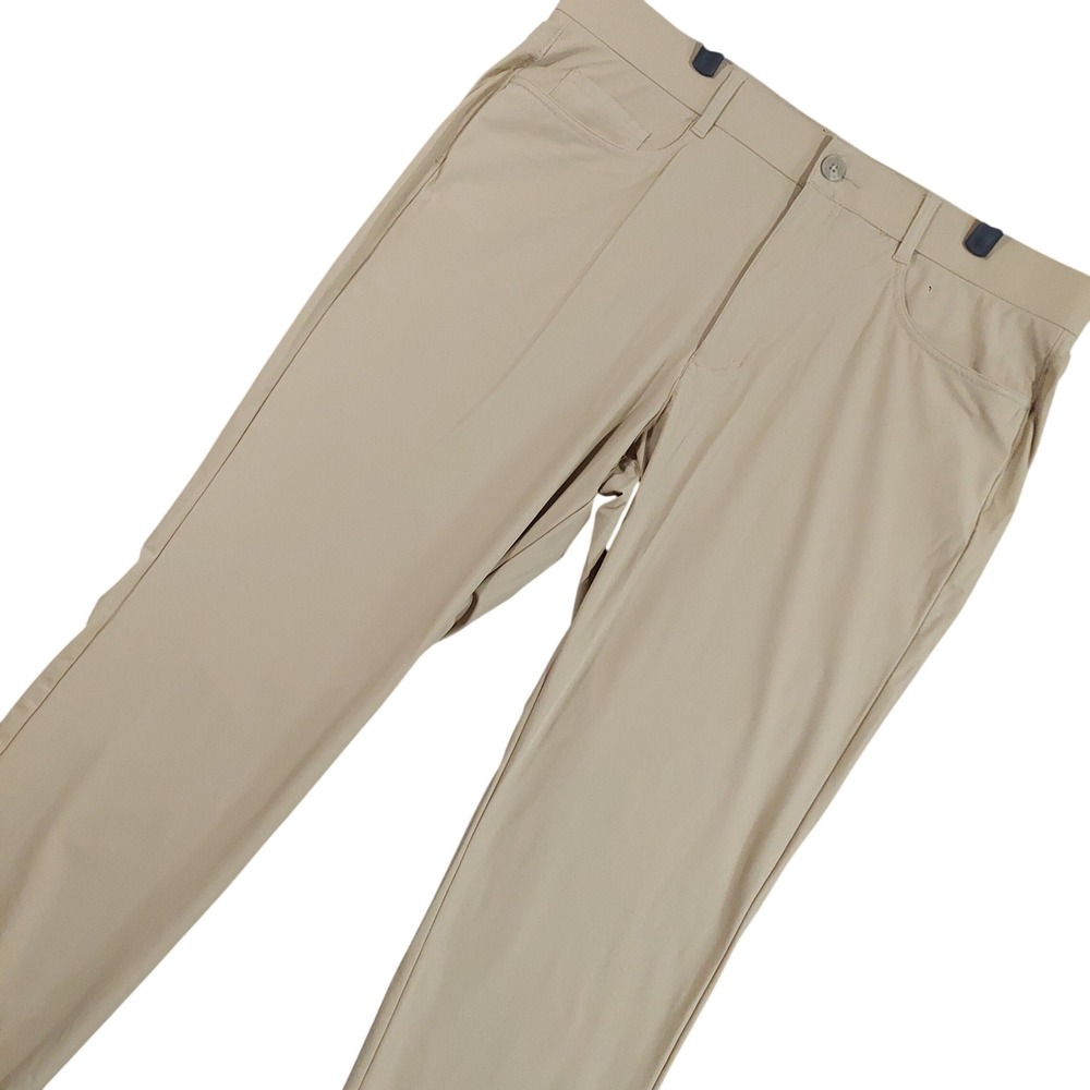 Callaway Golf Pants Men 38x32 (Fits 38x31) Khaki Stretch Performance 5-Pocket